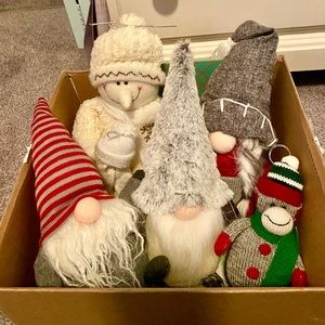 Box Of Christmas Plush Fellas-decorations holiday